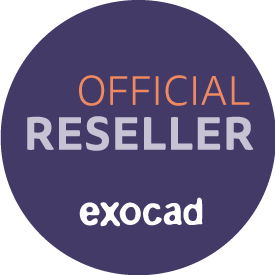 “Official exocad Reseller badge indicating that Yemen Digital Dentistry is the authorized exocad reseller in Yemen, representing trusted digital dentistry and CAD/CAM solutions